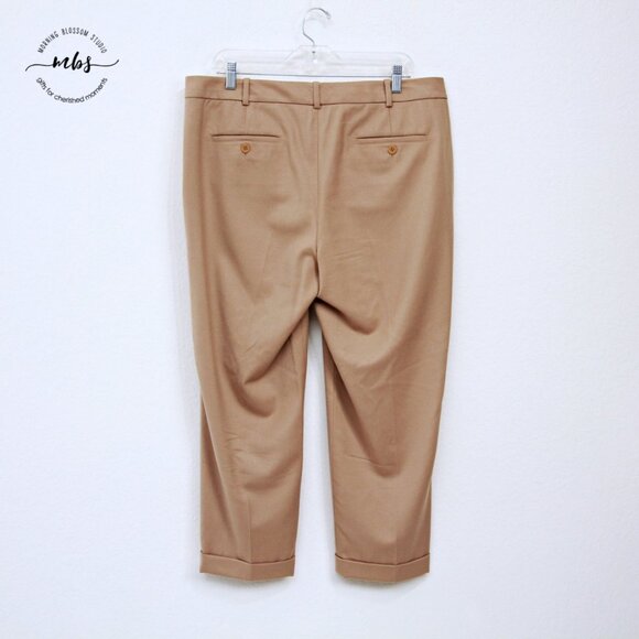 Bundle of 2 Talbots Established 1947 Wool Blend Straight Pants Gray Tan Women 14 - Picture 9 of 16